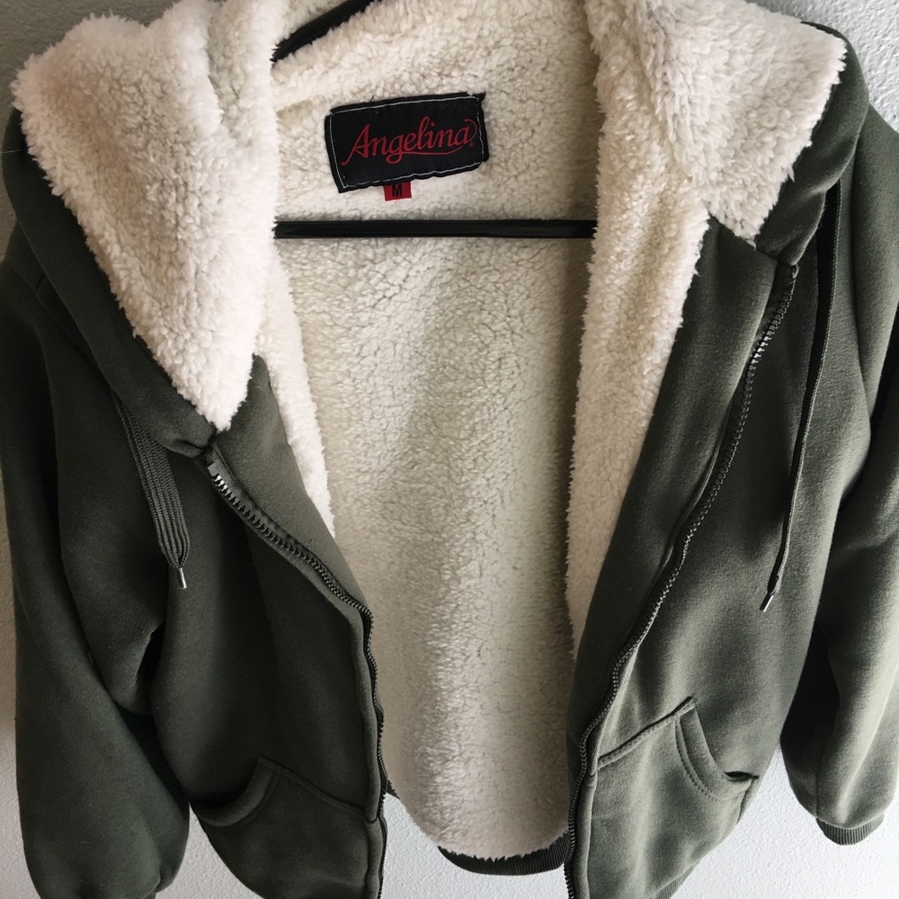 Sherpa Sweatshirt Jacket